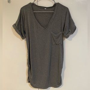 3 pack of short sleeve maternity tops with side ruching